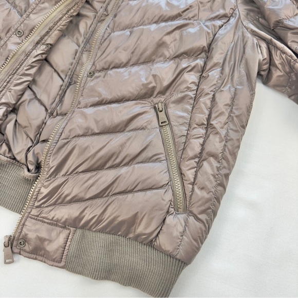 Bernardo Insulated Puffer Bomber Jacket Water Resistant Moonrock Size Large - Picture 10 of 15